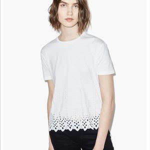 The Kooples Embroidered Lace T-shirt